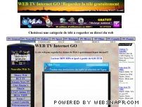 WEB TV Internet GO ! Regarder la tl gratuitement